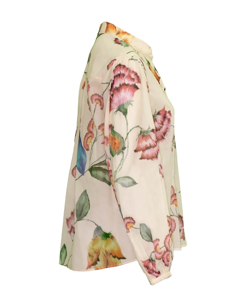 Pastel Floral Print Blouse