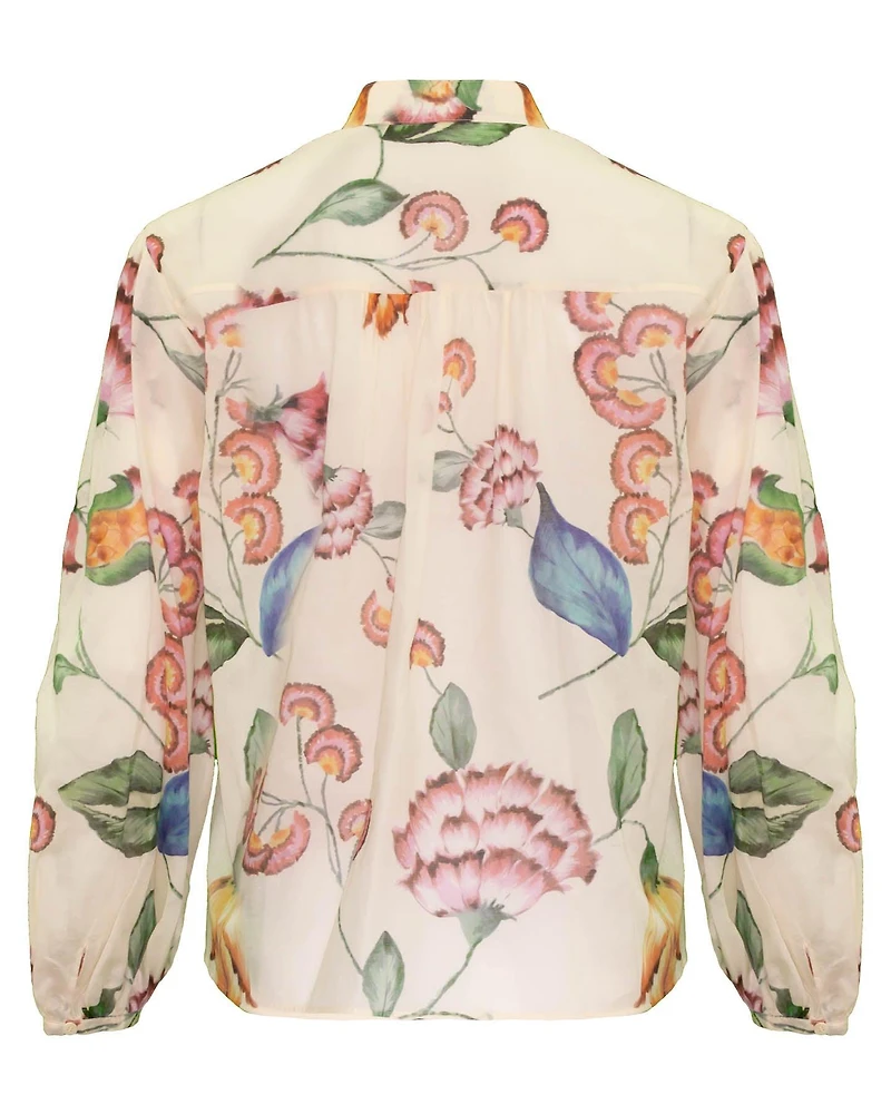 Pastel Floral Print Blouse