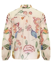 Pastel Floral Print Blouse