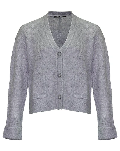 Pointelle Cardigan Light Grey