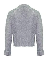 Pointelle Cardigan Light Grey