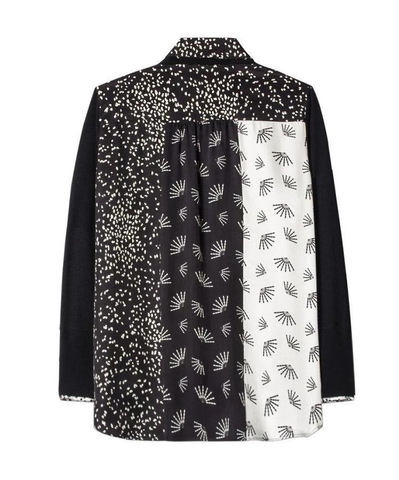 Printed Back Sweater