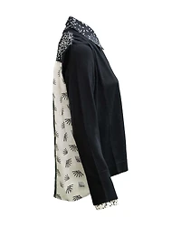 Printed Back Sweater