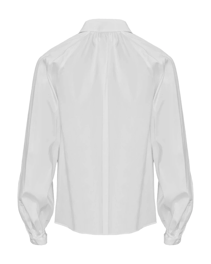 Raglan Sleeve Button Down Blouse