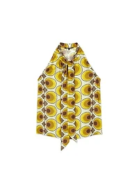 Luisa Cerano Retro Print Sleeveless Top