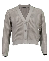 Ribbed 3 Button Cardigan
