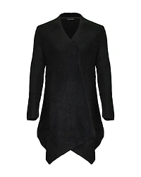 Ribbed Cardigan Black