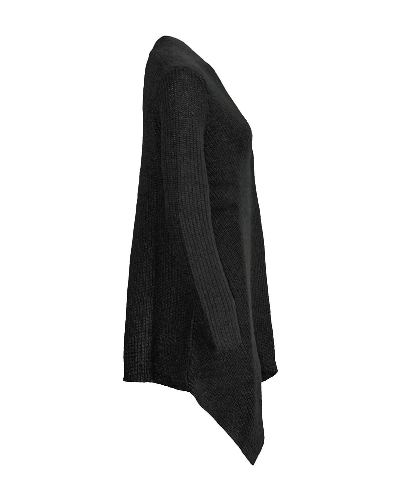 Ribbed Cardigan Black