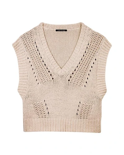 Luisa Cerano Ribbed Lace Detail Tank-Vest