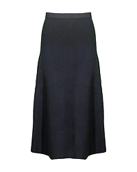 Ribbed Wool Blend Skirt