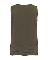 Satin Tank Khaki