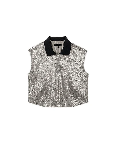 Luisa Cerano Sequin Polo Top