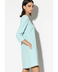 Luisa Cerano Sheath 3/4 Sleeve Dress