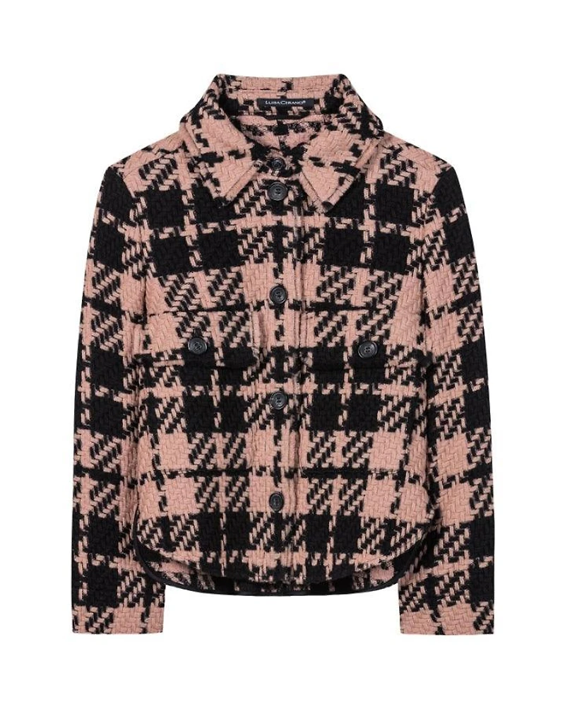 Luisa Cerano Short Glencheck Jacket