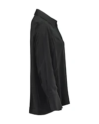 Silk Blend Blouse Black
