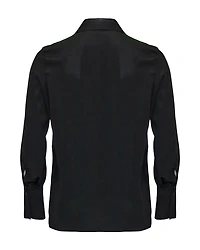 Silk Blend Blouse Black