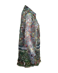 Silk Floral Print Blouse