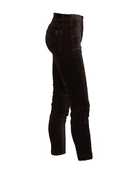 Stretch Velvet Skinny Jeans Chocolate