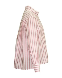 Striped Cotton Voile Blouse