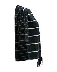 Striped Knit with Drawstring Waist