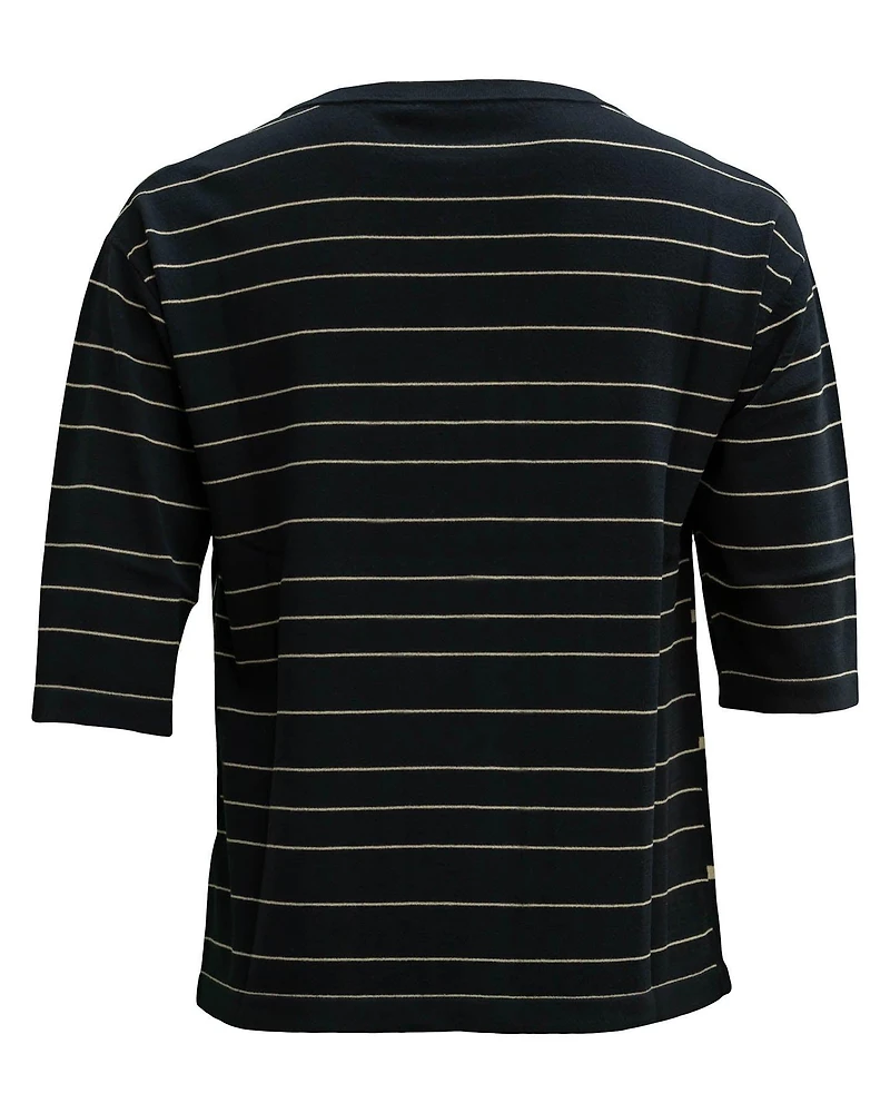 Striped Knit with Drawstring Waist