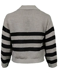 Striped Polo Pullover