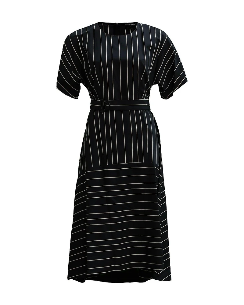Striped Short Sleeve Dress