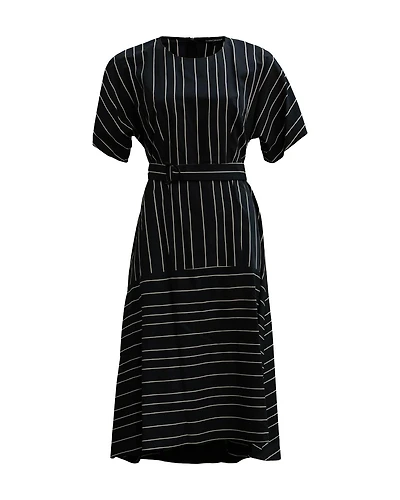 Striped Short Sleeve Dress