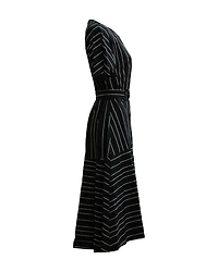 Striped Short Sleeve Dress
