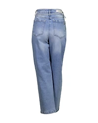 Luisa Cerano Tapered Light Wash Denim Jeans