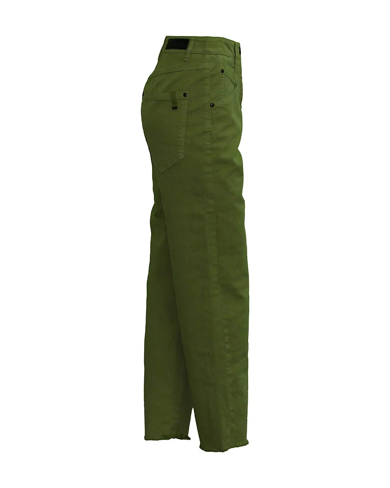 Twill Boyfriend Ankle Pants