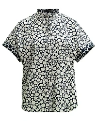Two Tone Print Shirt