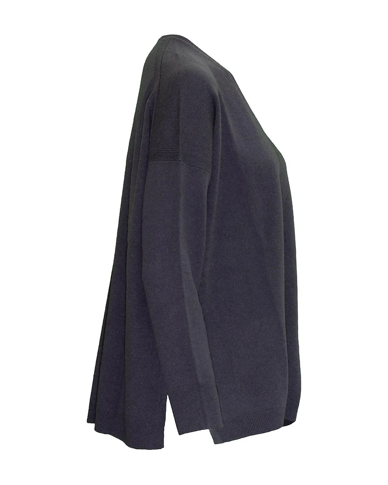 V-Neck Wool Blend Pullover