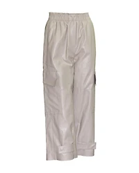 Vegan Leather Cropped Pants