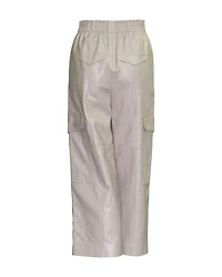 Vegan Leather Cropped Pants