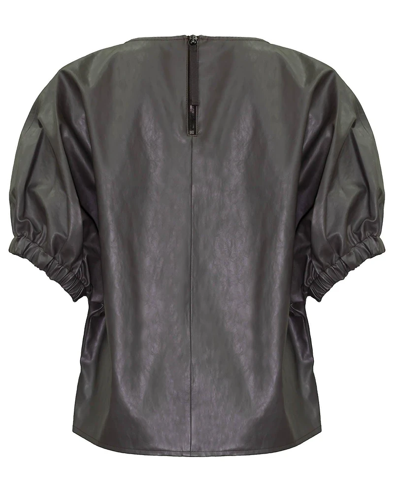 Vegan Leather Top