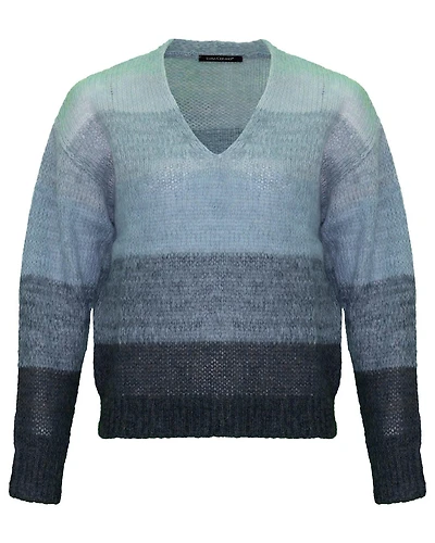 Wide Stripe Knit Pullover