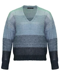 Wide Stripe Knit Pullover