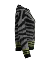Zebra Round Neck Pullover