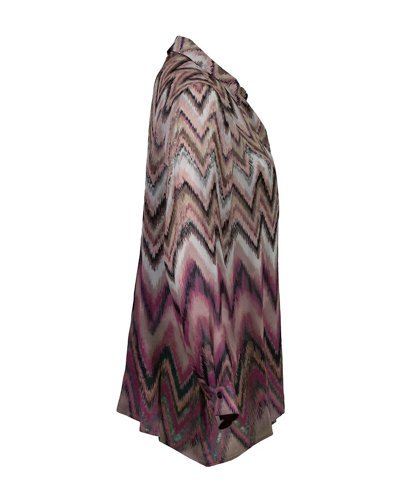 Zig Zag Print Blouse