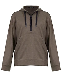 Luisa Cerano Zip Front Kangaroo Pocket Hoodie