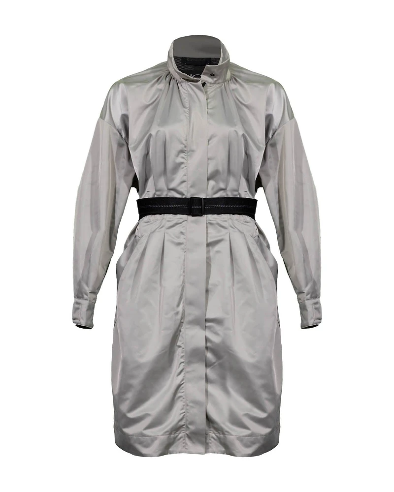 Zip Front Trench Coat