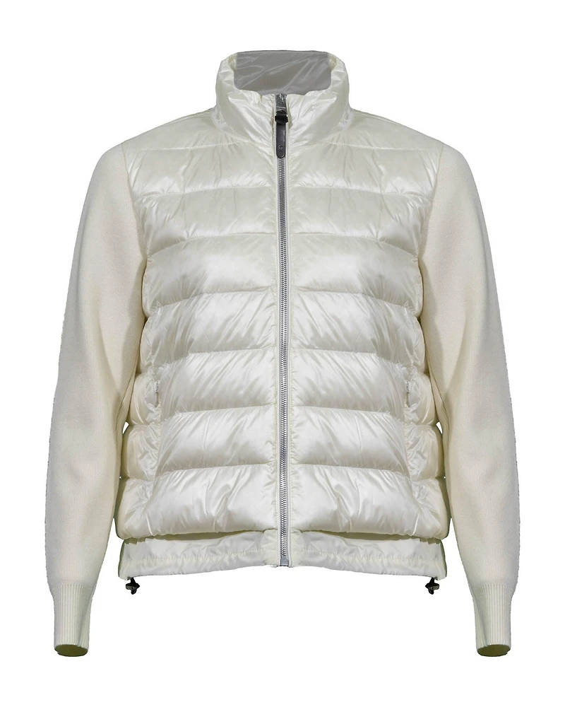 Ocean Mixed Media Down Coat
