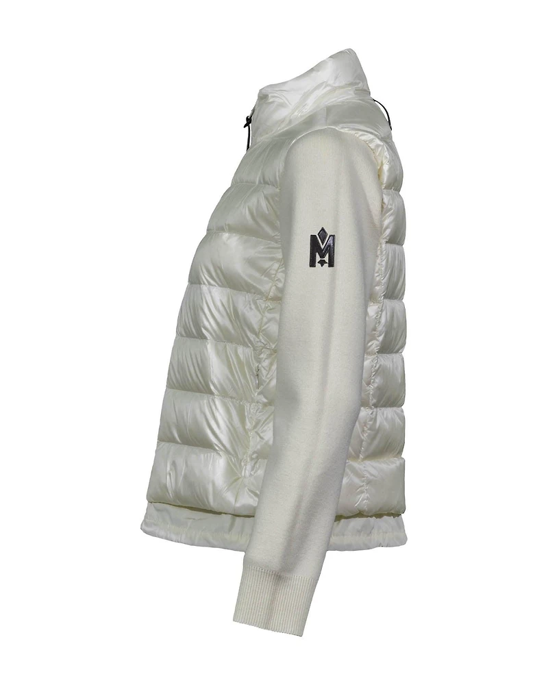 Ocean Mixed Media Down Coat