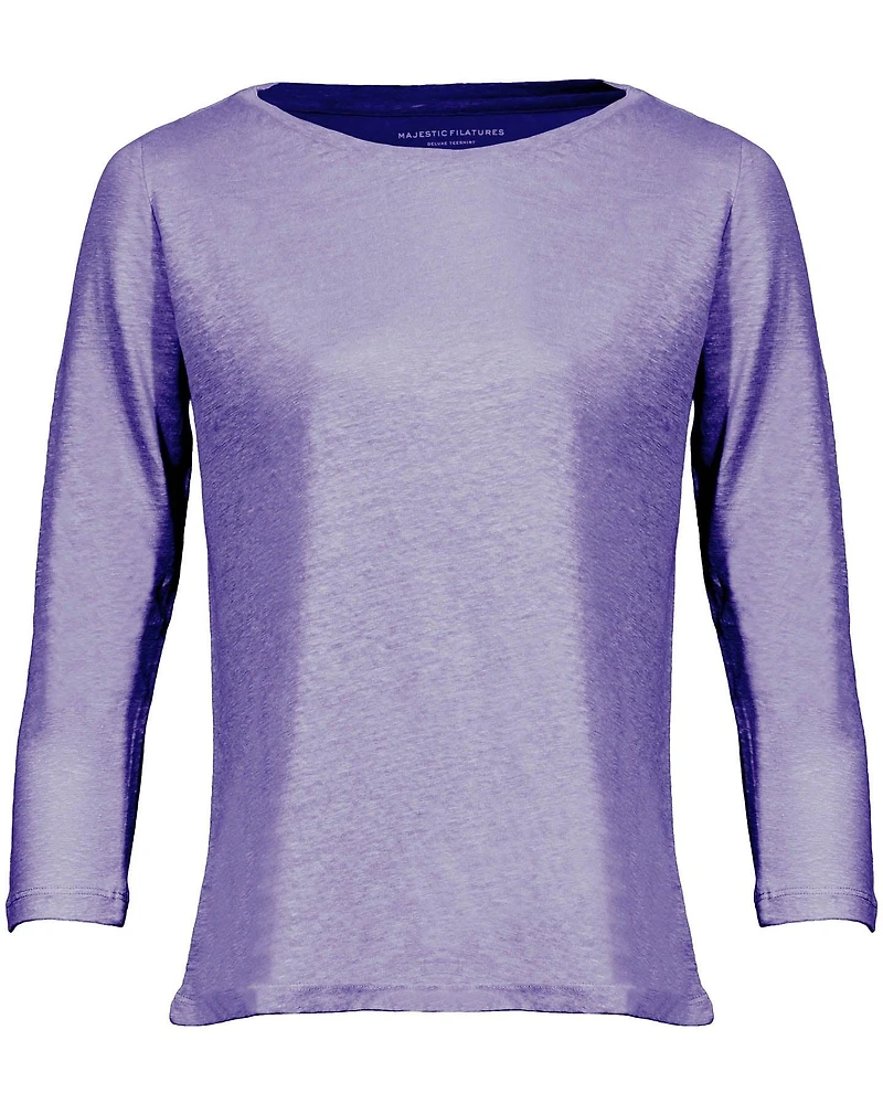 Linen Stretch Hand Dyed Top