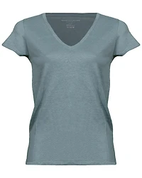 Majestic Stretch Linen V-Neck Tee