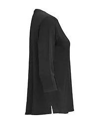 Soft Touch Round Neck Top Black