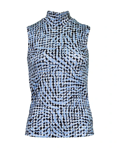 Abstract Houndstooth Mockneck Shell