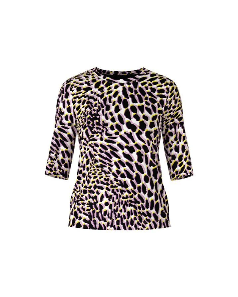 Marc Cain Animal Print Rib Tee