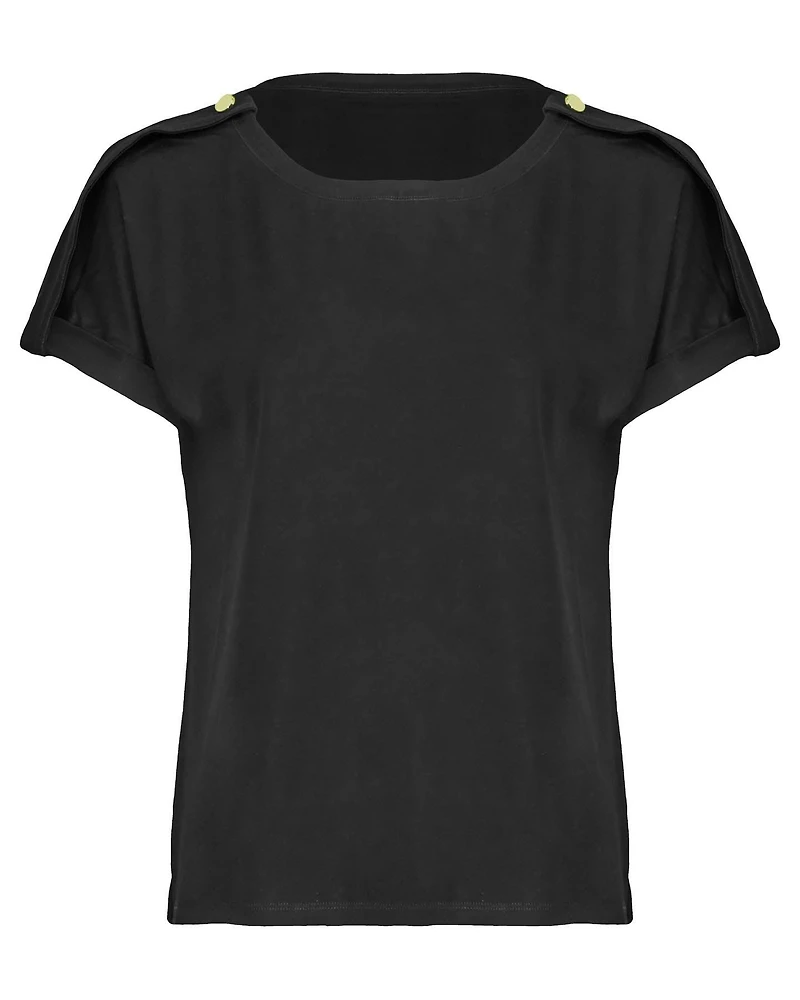 Button Detail T-Shirt